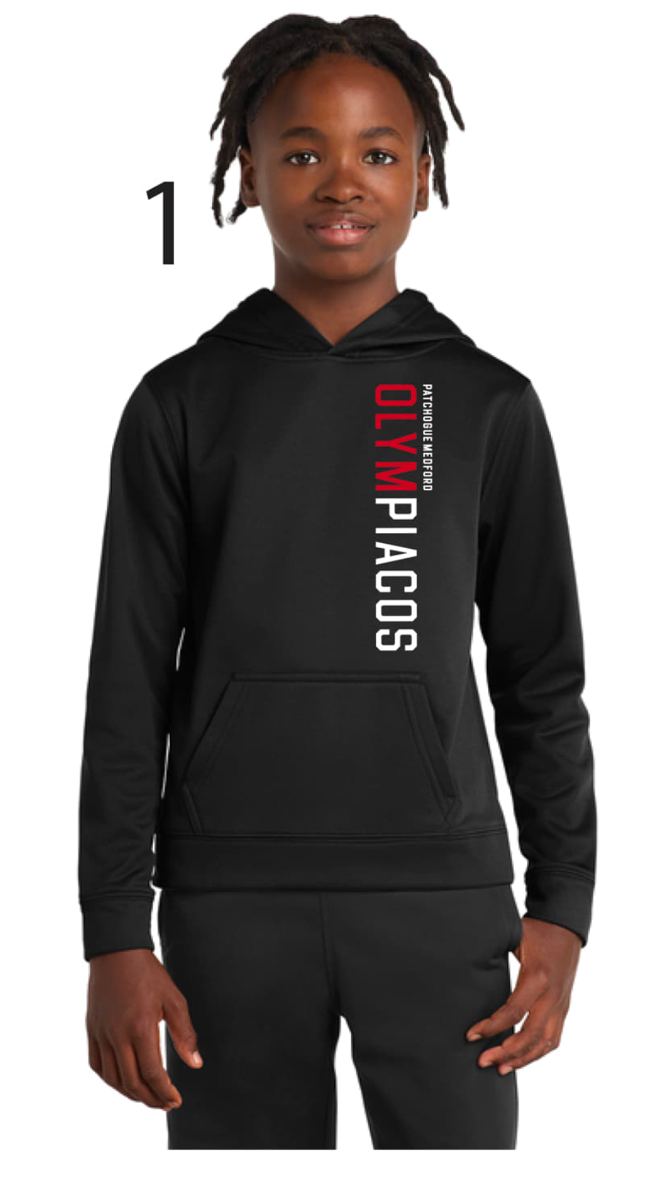 Olympiacos - Youth Black Hoodie