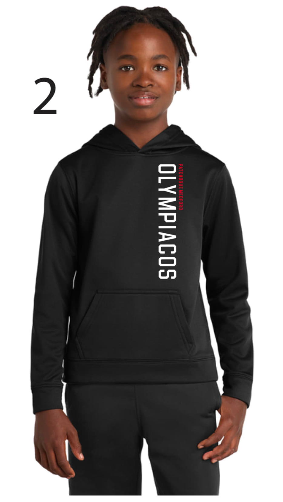 Olympiacos - Youth Black Hoodie