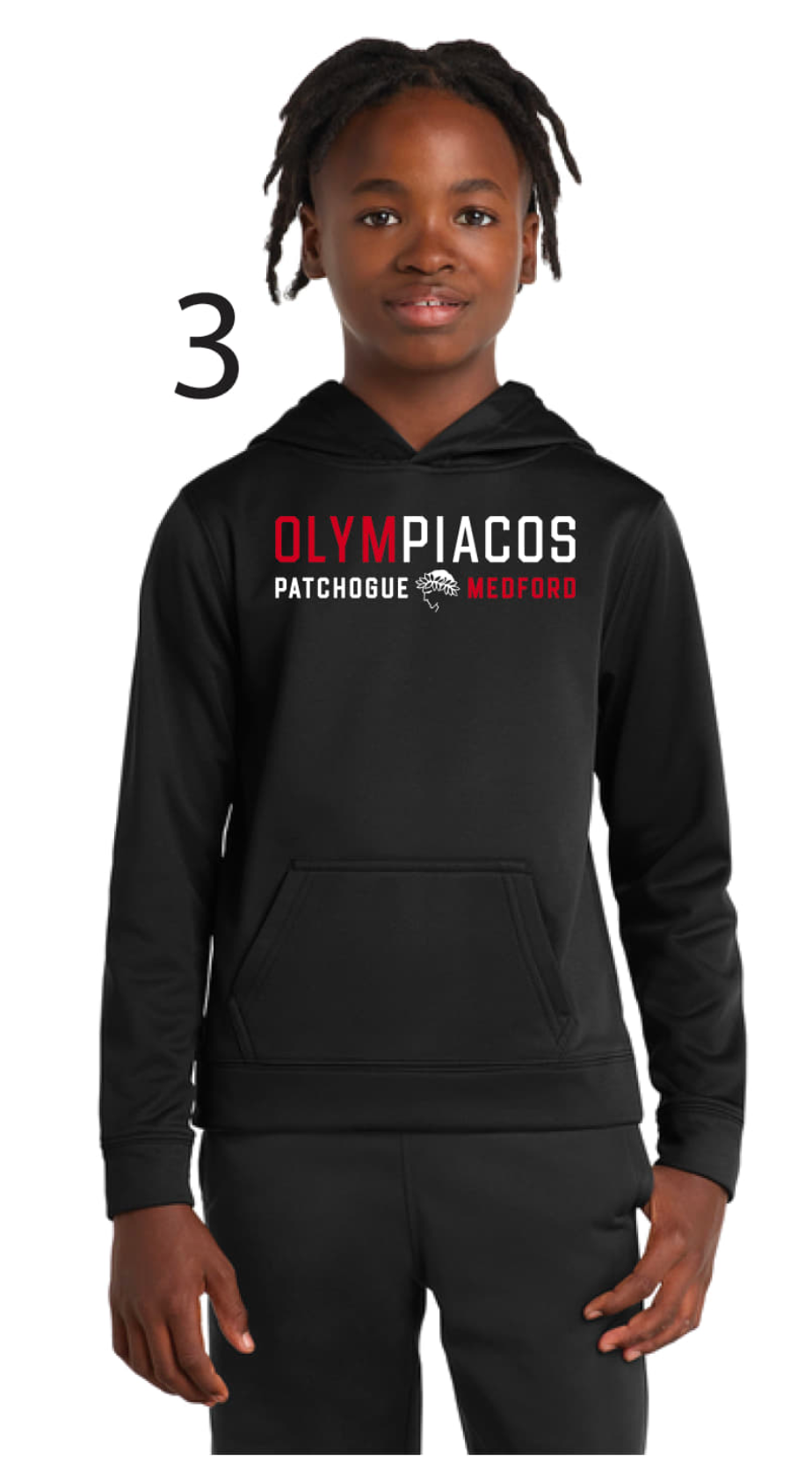 Olympiacos - Youth Black Hoodie