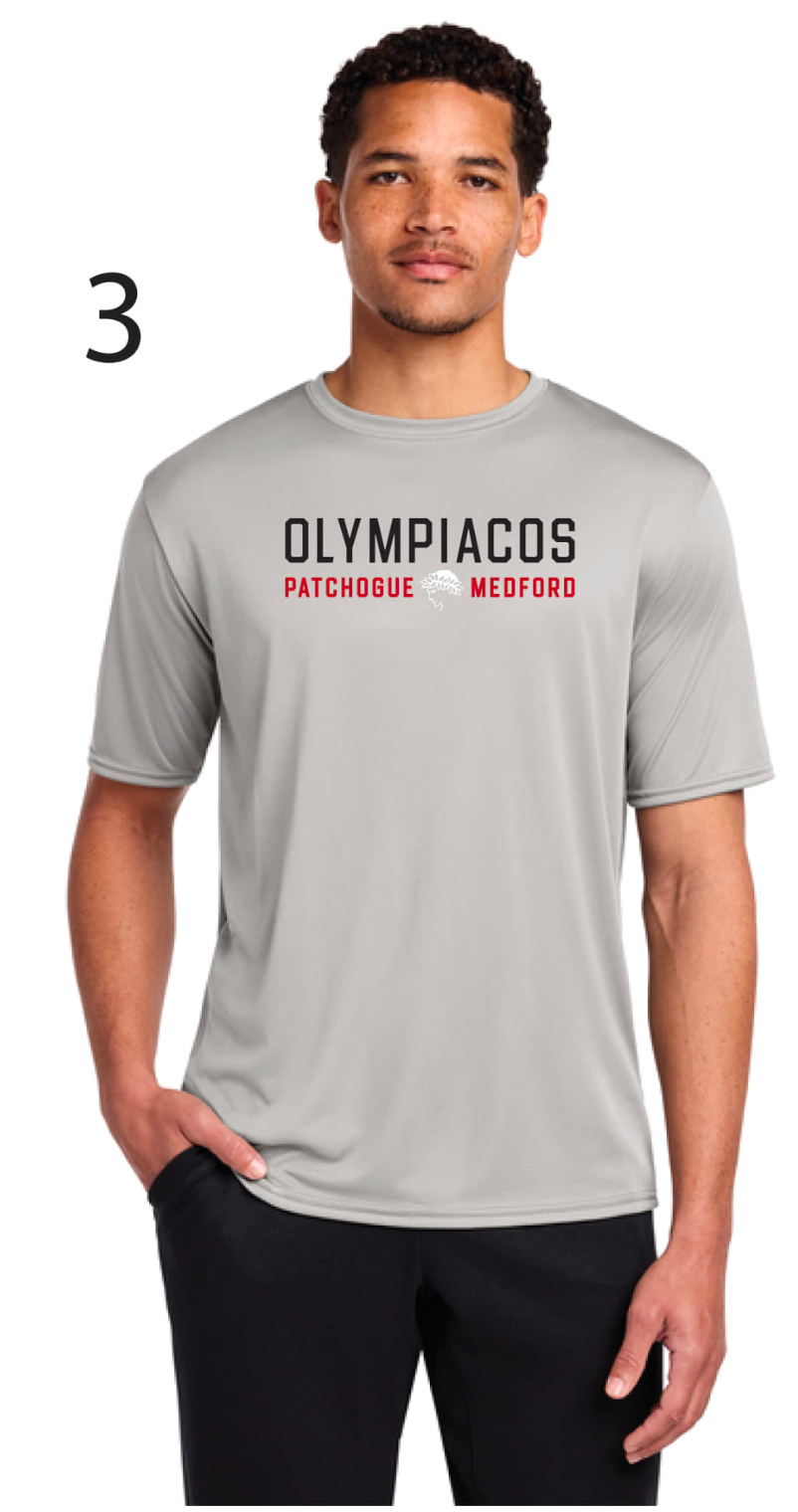 Olympiacos - ADULT Silver Performance Tee