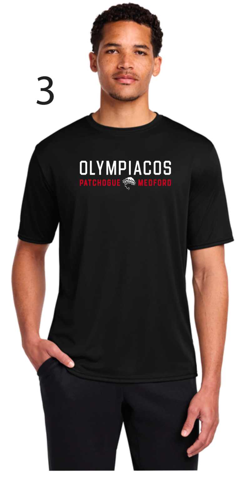 Olympiacos - ADULT Black Performance Tee