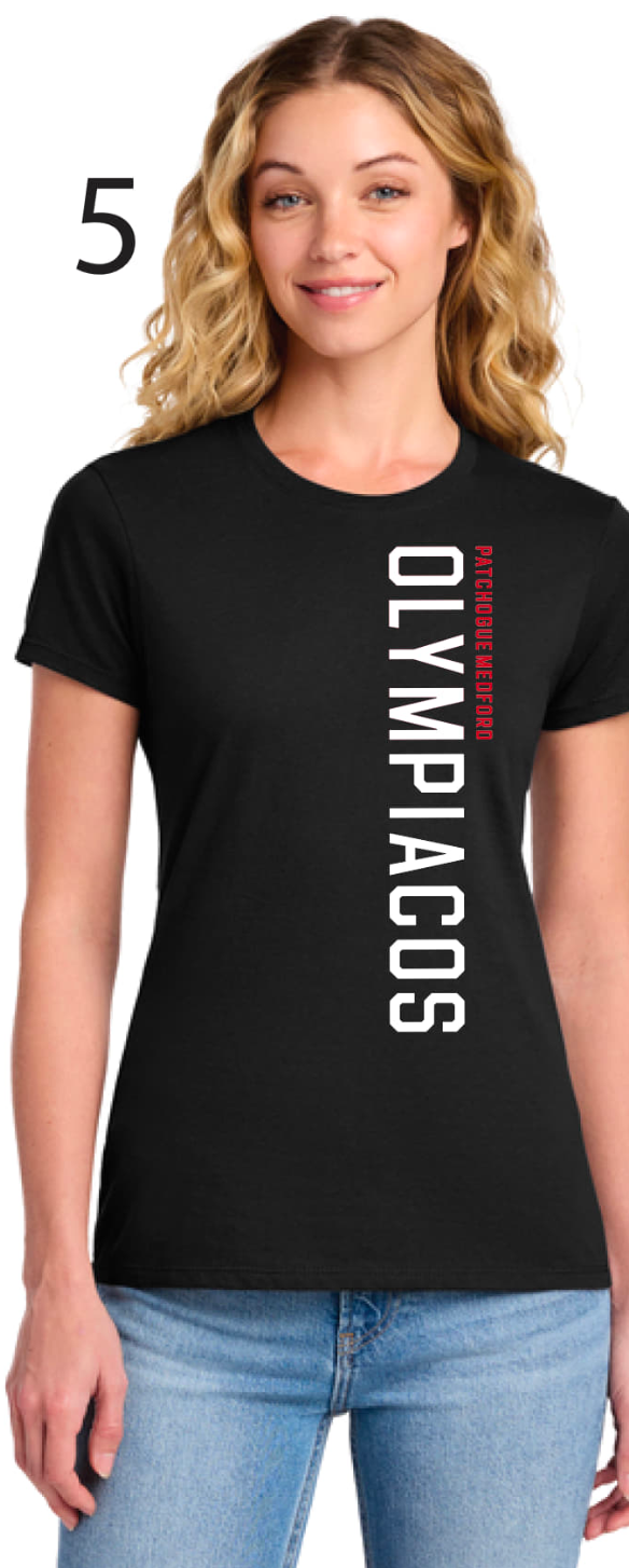 Olympiacos - ADULT Women's Cut T-Shirt (Black)
