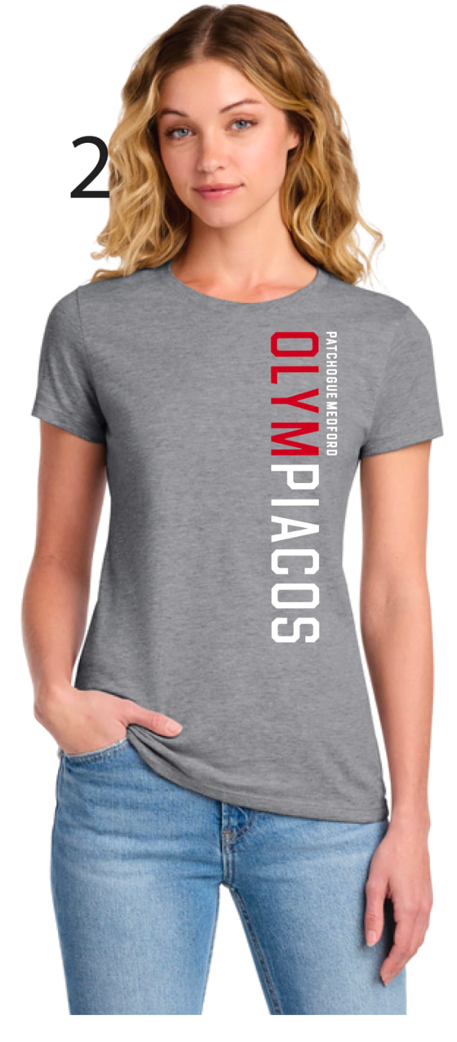 Olympiacos - ADULT Women's Cut T-Shirt (Grey)