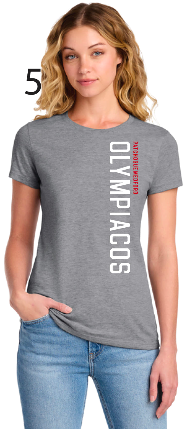 Olympiacos - ADULT Women's Cut T-Shirt (Grey)