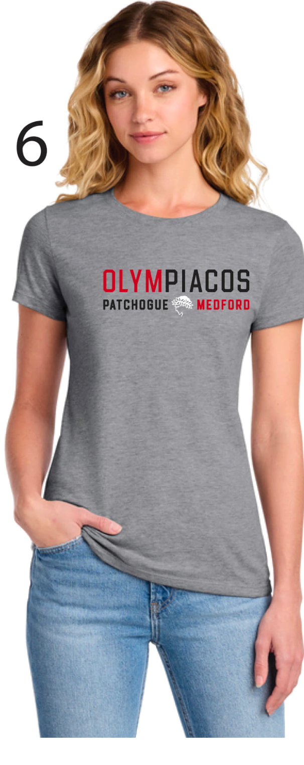 Olympiacos - ADULT Women's Cut T-Shirt (Grey)