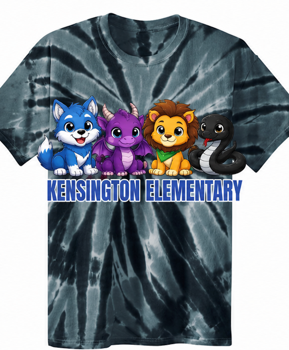 Kensington - Tie Dye Kensington Elementary T-shirts (6 options)