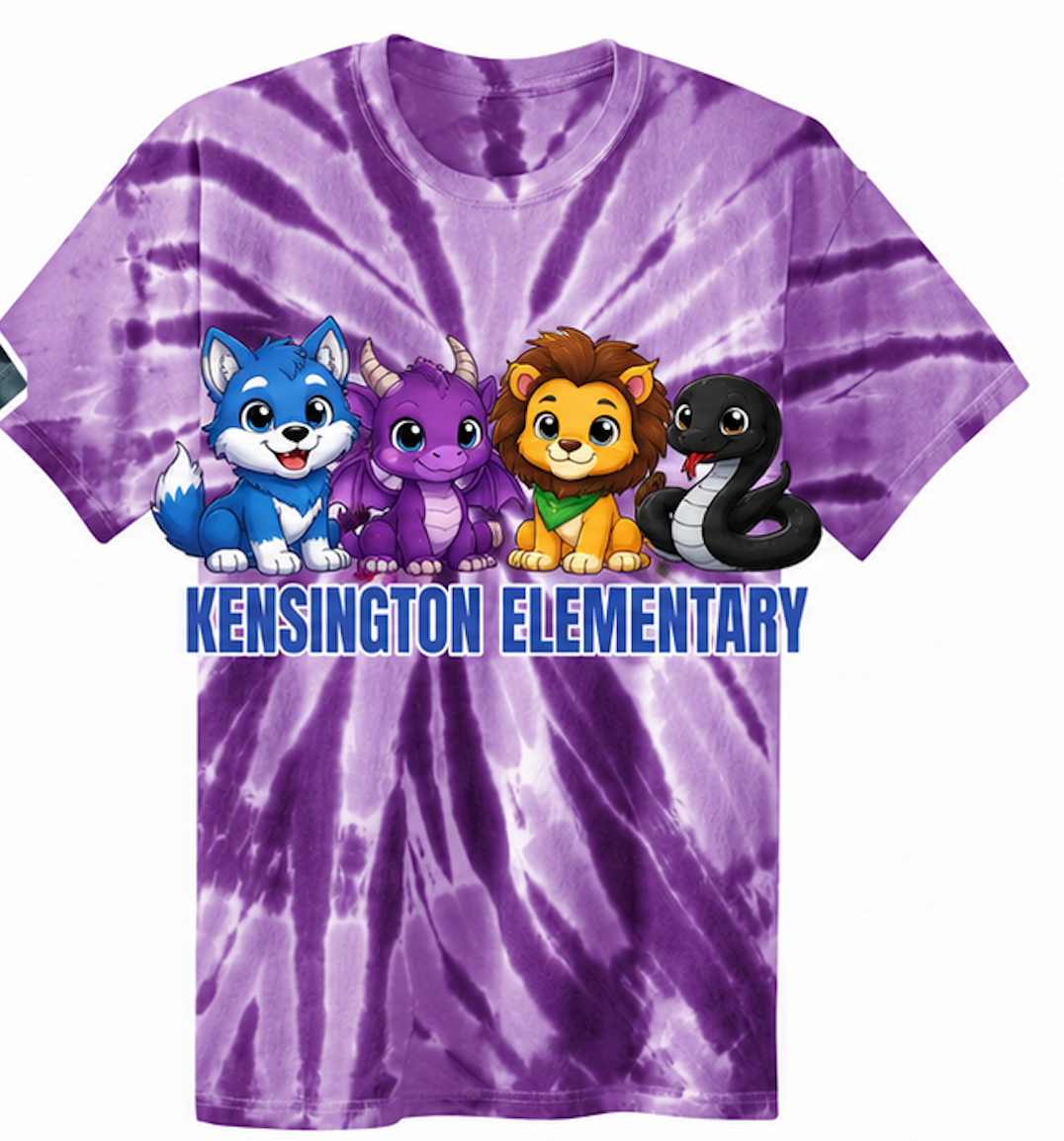 Kensington - Tie Dye Kensington Elementary T-shirts (6 options)