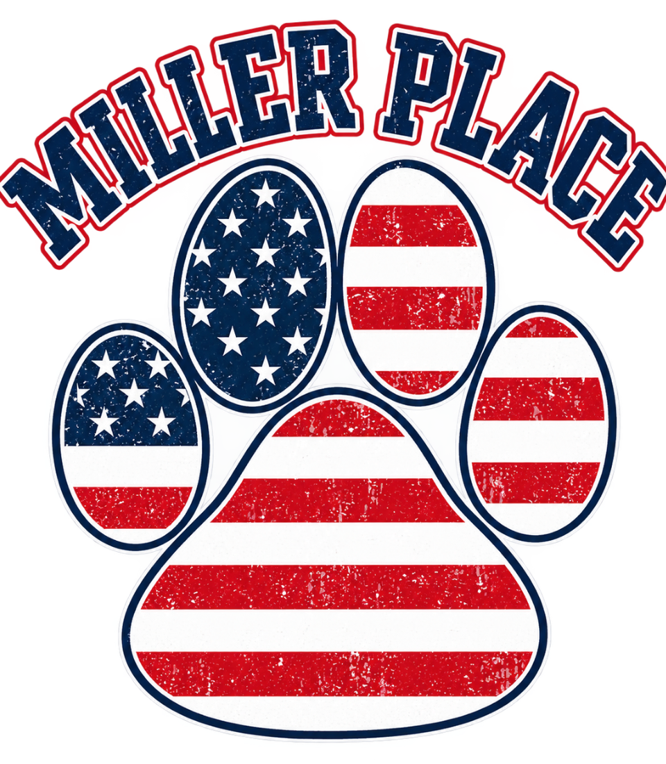 Miller Place - PawPrint Hoodie and Crewneck