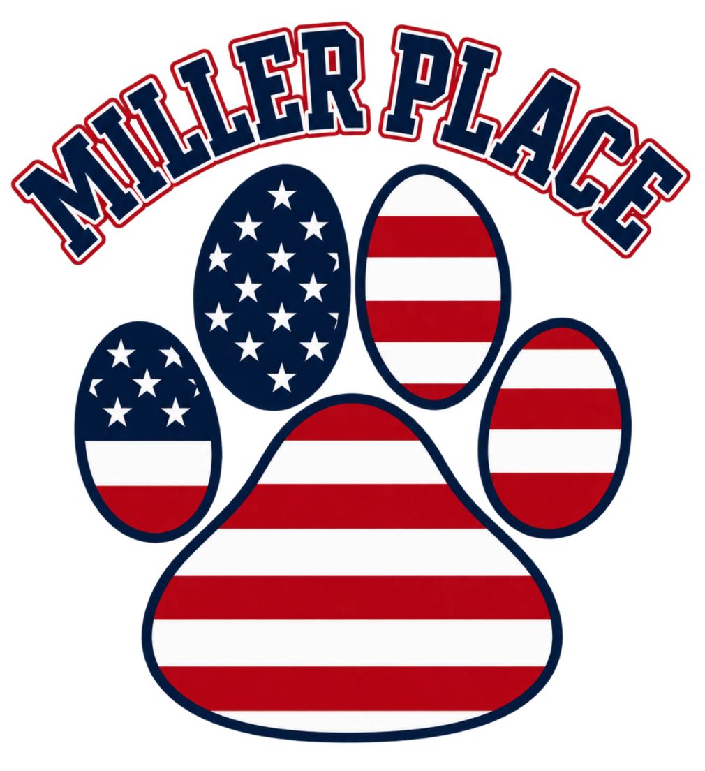 Miller Place - PawPrint Hoodie and Crewneck