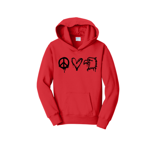 Grundy  Peace Love Pride Hoodie