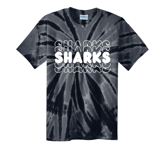 Tamarac SHARKS Tie Dye T-Shirt (Black and Gray)
